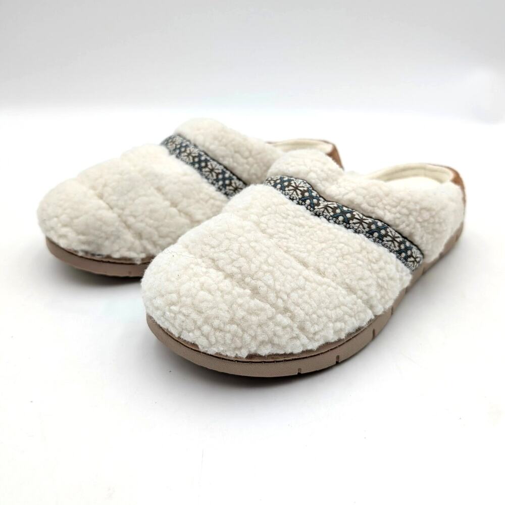 Isotoner Berber Clara Clog Slipper Closed Toe Women's Ewe Size US7.5-8 EU38